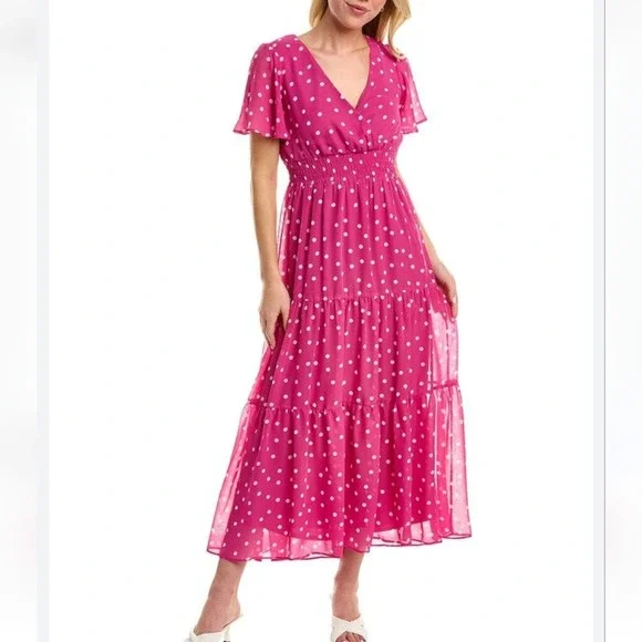 strapless open back dress Blush Ruffle Summer Dress